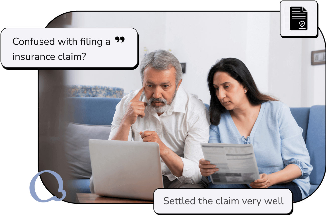People discussing insurance policies